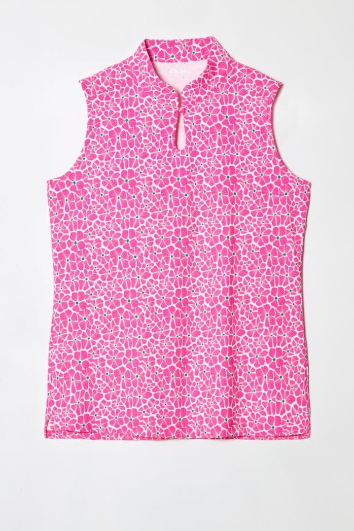 PINK ASTER SLEEVELESS VELOCITY TOP