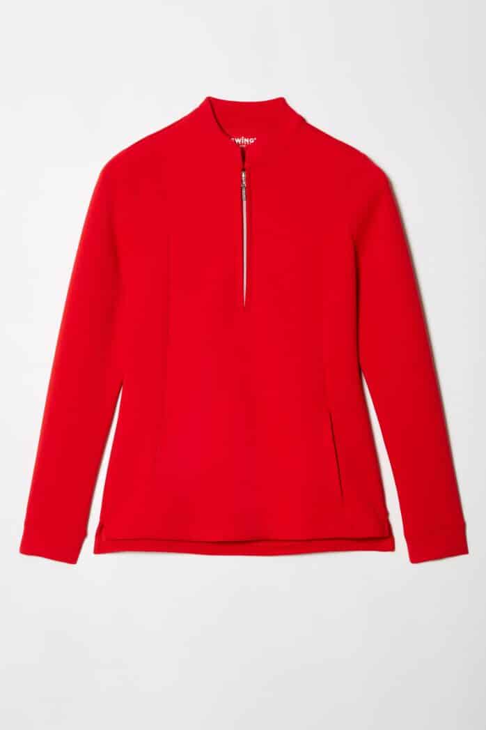 SOLID LONG-SLEEVE ZIPPERED SCUBA TOP