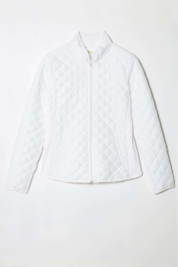 SOLID QUILTED/RIB JACKET
